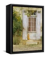 Rustic Door and Bread, Aquitaine, France, Europe-John Miller-Framed Stretched Canvas