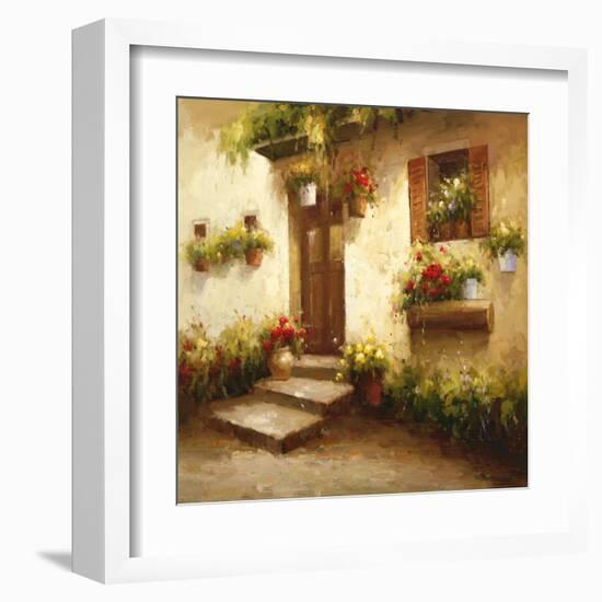 Rustic Doorway II-David Lakewood-Framed Art Print