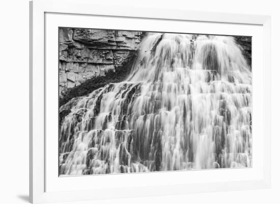 Rustic Falls, Yellowstone National Park.-WILLIAM-Framed Photographic Print