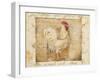 Rustic Farmhouse Rooster I-Kimberly Poloson-Framed Art Print