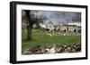 Rustic Farmhouses Incorporating Stones from the Near Ancient Roman City of Saepinum-null-Framed Giclee Print