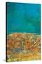 Rustic Frieze on Teal II-Lanie Loreth-Stretched Canvas