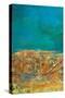 Rustic Frieze on Teal II-Lanie Loreth-Stretched Canvas