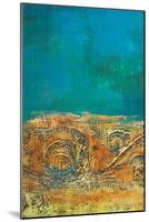 Rustic Frieze on Teal II-Lanie Loreth-Mounted Art Print