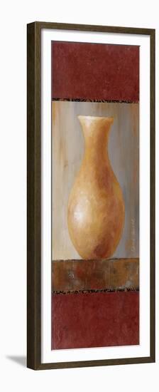 Rustic Gold Flower Vase II-Lanie Loreth-Framed Premium Giclee Print