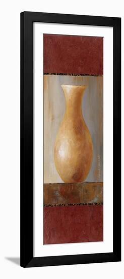 Rustic Gold Flower Vase II-Lanie Loreth-Framed Premium Giclee Print