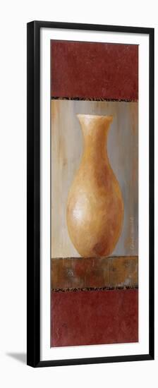 Rustic Gold Flower Vase II-Lanie Loreth-Framed Premium Giclee Print