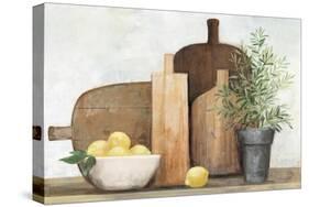 Rustic Kitchen Brown-Julia Purinton-Stretched Canvas