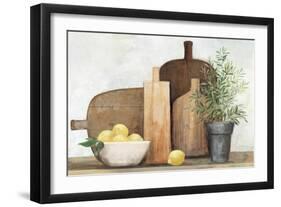 Rustic Kitchen Brown-Julia Purinton-Framed Art Print