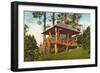 Rustic Mountain Cabin, Seattle-null-Framed Premium Giclee Print