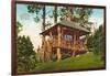 Rustic Mountain Cabin, Seattle-null-Framed Art Print