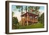 Rustic Mountain Cabin, Seattle-null-Framed Art Print