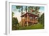 Rustic Mountain Cabin, Seattle-null-Framed Art Print