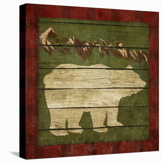 Rustic Nature on Plaid I-Andi Metz-Stretched Canvas