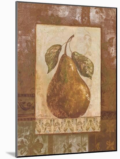 Rustic Pears II-Pamela Gladding-Mounted Art Print