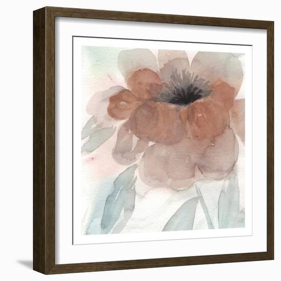 Rustic Peony I-Beverly Dyer-Framed Art Print