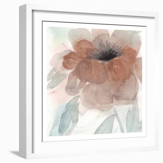 Rustic Peony I-Beverly Dyer-Framed Art Print