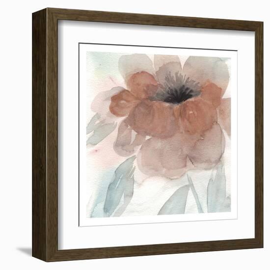 Rustic Peony I-Beverly Dyer-Framed Art Print