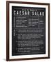 Rustic Recipe - Caesar Salad-Tom Frazier-Framed Giclee Print