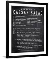 Rustic Recipe - Caesar Salad-Tom Frazier-Framed Giclee Print