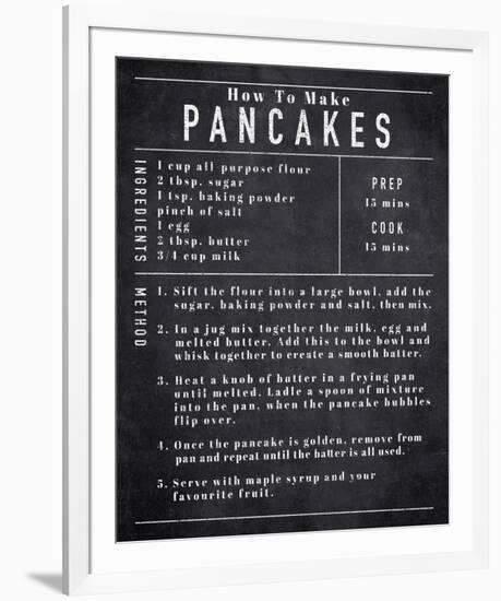 Rustic Recipe - Pancakes-Tom Frazier-Framed Giclee Print