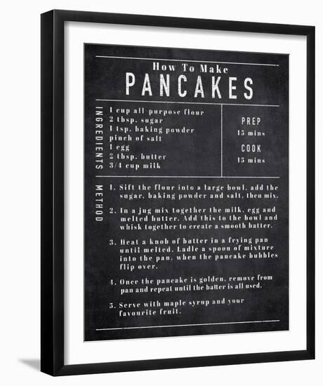 Rustic Recipe - Pancakes-Tom Frazier-Framed Giclee Print