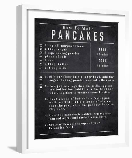 Rustic Recipe - Pancakes-Tom Frazier-Framed Giclee Print