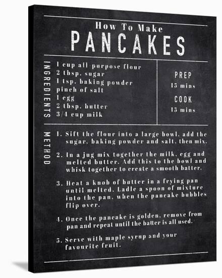 Rustic Recipe - Pancakes-Tom Frazier-Stretched Canvas