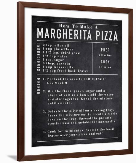 Rustic Recipe - Pizza-Tom Frazier-Framed Giclee Print