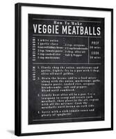 Rustic Recipe - Veggie Meatballs-Tom Frazier-Framed Giclee Print