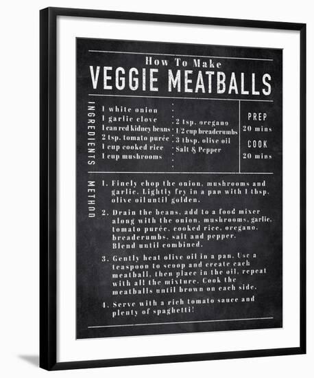 Rustic Recipe - Veggie Meatballs-Tom Frazier-Framed Giclee Print