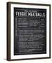 Rustic Recipe - Veggie Meatballs-Tom Frazier-Framed Giclee Print