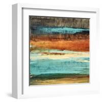 Rustic Sea Square II-Lanie Loreth-Framed Art Print