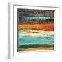 Rustic Sea Square II-Lanie Loreth-Framed Art Print