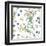 Rustic Seamless Pattern with Chamomile, Cornflowers and Mason Jar-Annykos-Framed Art Print