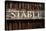 Rustic Stable Sign-Mr Doomits-Stretched Canvas