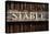 Rustic Stable Sign-Mr Doomits-Stretched Canvas