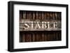Rustic Stable Sign-Mr Doomits-Framed Photographic Print