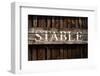 Rustic Stable Sign-Mr Doomits-Framed Photographic Print