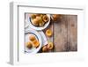 Rustic Still Life with Apricots-manera-Framed Photographic Print