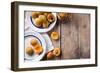 Rustic Still Life with Apricots-manera-Framed Photographic Print