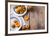 Rustic Still Life with Apricots-manera-Framed Photographic Print