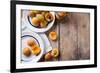 Rustic Still Life with Apricots-manera-Framed Photographic Print