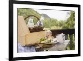 Rustic Still Life with Cheese, Quark, Milk and Bread-Eising Studio - Food Photo and Video-Framed Photographic Print