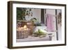 Rustic Still Life with Potatoes and Cabbage in Front of Farmhouse-Eising Studio - Food Photo and Video-Framed Photographic Print