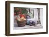 Rustic Still Life with Potatoes and Cabbage in Front of Farmhouse-Eising Studio - Food Photo and Video-Framed Photographic Print