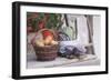 Rustic Still Life with Potatoes and Cabbage in Front of Farmhouse-Eising Studio - Food Photo and Video-Framed Photographic Print