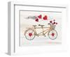 Rustic Valentine Bicycle-Kathleen Parr McKenna-Framed Art Print