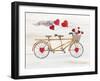 Rustic Valentine Bicycle-Kathleen Parr McKenna-Framed Art Print