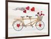 Rustic Valentine Bicycle-Kathleen Parr McKenna-Framed Art Print